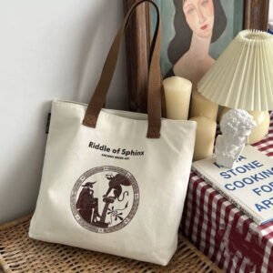 Home eco friendly cotton canvas tote bag – custom logo printing