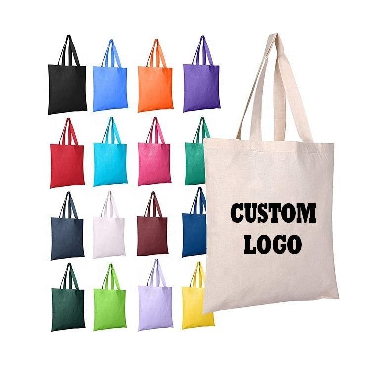 custom logo cotton canvas tote bag custom logo cotton canvas tote bag