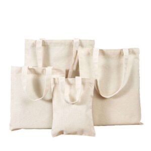 Home custom logo cotton canvas tote bag