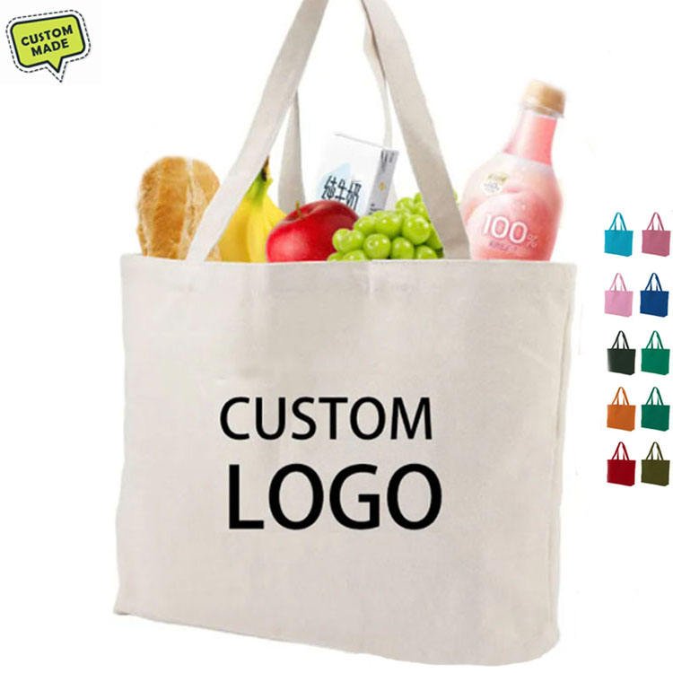 custom logo printed recycled fabric cotton canvas tote bag – eco friendly & durable for shopping, travel, and everyday use custom logo printed recycled fabric cotton canvas tote bag – eco friendly & durable for shopping, travel, and everyday use